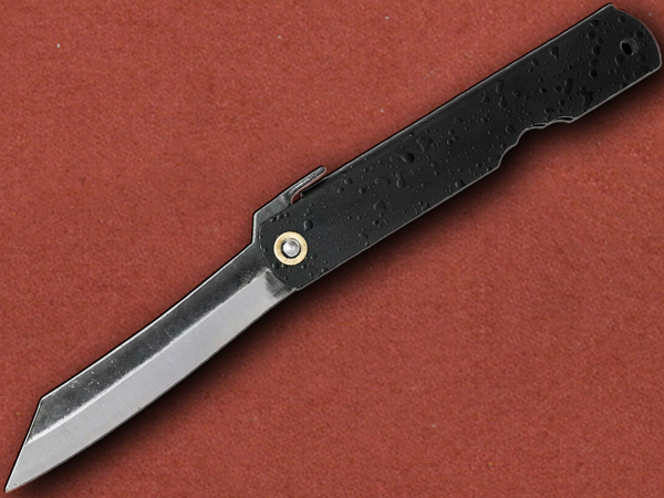 [Higonokami] No 5 Black Spine Folder Blue Paper Steel -40% OFF